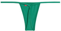 Solid Emerald Y-Back Thong Underwear image