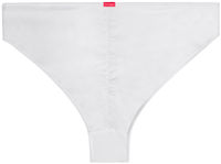 White Full Coverage Mid-Rise Scrunch Banded Bottom image