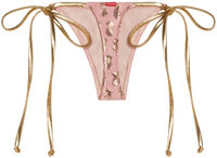 Blush & Gold Pineapple G-String Thong Bottom image