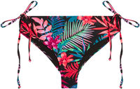 Black Tropical Full Coverage Mid-Rise Scrunch Bottom image