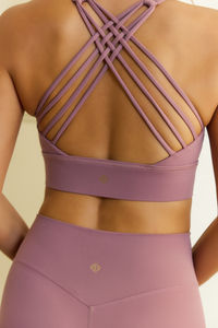 Blush Soft Sculpt Cross Strap Tank Bra image