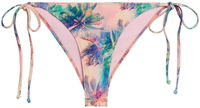 Watercolor Palm Tree Print Classic Scrunch Bikini Bottoms image