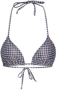 Black & White Gingham Triangle Top  image