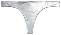 Silver Banded Brazilian Thong Bottom image