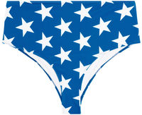 Patriotic Stars High Waist Bikini Bottom image