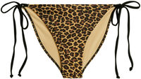 Leopard & Black Full Coverage Scrunch Bottom  image