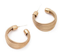 Bundled Gold Hoop Earrings image