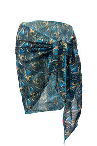 Peacock Passion Sheer Chiffon Sarong Cover Up image