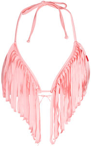 Baby Pink Fringe Triangle Top image
