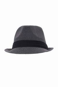 Hat Fedora Charcoal Gray with Black Ribbon image