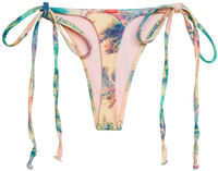 Watercolor Palm Tree Print G-String Thong Bikini Bottoms image