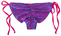 Blue & Fuchsia Leopard Full Coverage Scrunch Bottom  image