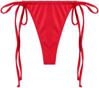 Red G-String Thong Ruched image