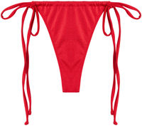 Red G-String Thong Ruched image