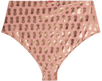 Blush & Gold Pineapple High Waist Bikini Bottom image