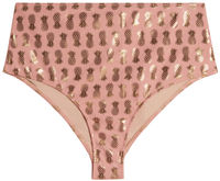 Blush & Gold Pineapple High Waist Bikini Bottom image