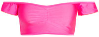 Neon Pink Off Shoulder Bikini Top image