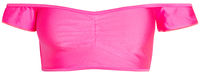 Neon Pink Off Shoulder Bikini Top image