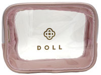 Doll Pink Clear Makeup Bag image