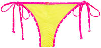 Neon Yellow & Pink Polka Dot Micro Bikini Bottom image