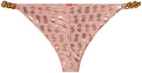 Blush & Gold Pineapple Classic Bikini On a Chain Bottom image