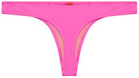 Neon Pink Banded Brazilian Thong Bottom image