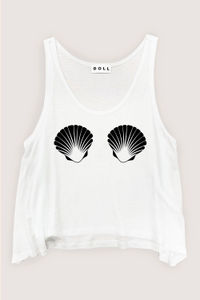 Mermaid Seashell Crop Tank image