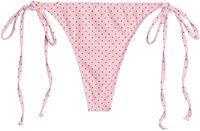 Baby Pink Polka Dot Brazilian Thong Bottom image
