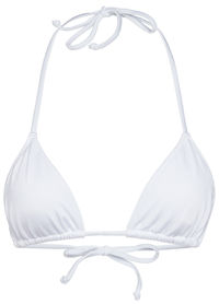 White Triangle Bikini Top image