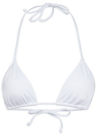 White Triangle Bikini Top image