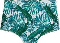 Waikiki Tropical Palm Print High Waist Scrunch Original Bottoms image