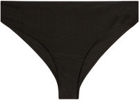 Black Full Coverage Mid-Rise Scrunch Banded Bottom image