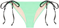 Mint & Black Polka Dot Classic Scrunch Bottom image