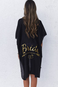Black Bride Kimono Cover Up image