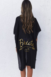 Black Bride Kimono Cover Up image