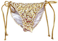 White & Gold Leopard Triangle Top image
