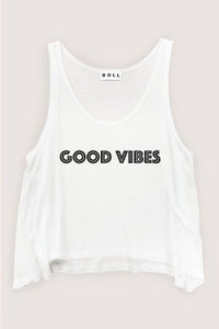 Good Vibes Crop Tank image