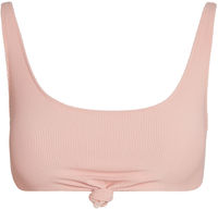 Blush Ribbed Knot Top image