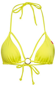 Yellow Double Strap Center Loop Triangle Top image