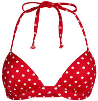 Red Polka Dot Push Up Bra image