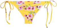 Yellow Cherry Blossom Print Classic Scrunch Bikini Bottoms image