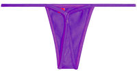 Solid Purple Y-Back Thong Underwear image