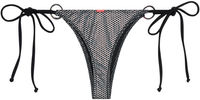 Silver Athena Brazilian Thong Bottoms with Silver Loop Accents image