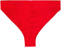 Red Full Coverage Mid-Rise Scrunch Banded Bottom image