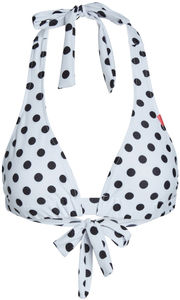 White Polka Dot Adjustable Halter Top image