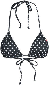 Black Polka Dot Triangle Top image