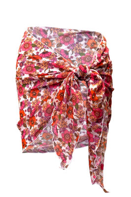 Flower Fairy Sheer Chiffon Sarong Cover Up