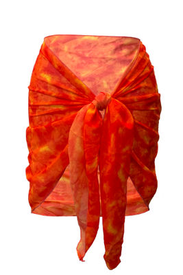 Fiery Soul Sheer Chiffon Sarong Cover Up