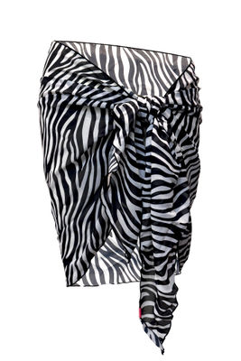 Zebra Sheer Chiffon Sarong Cover Up