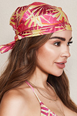 Tropical Splash Silk Head Scarf